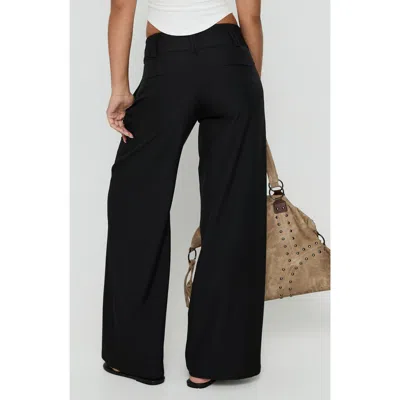 Princess Polly Loved Up Low Rise Baggy Pants In Black