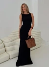 Princess Polly Lower Impact Ace Of Hearts Backless Maxi Dress In Black
