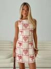 PRINCESS POLLY LOWER IMPACT ALFALFA SHIFT MINI DRESS