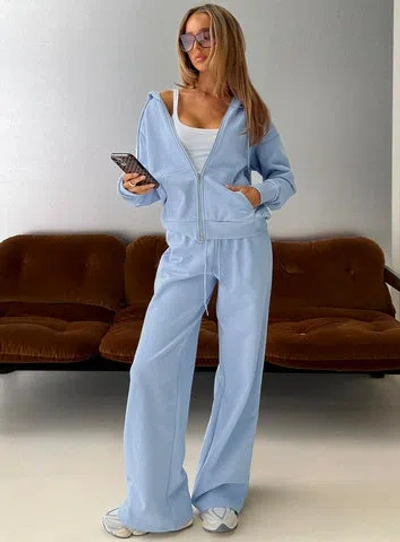 Princess Polly Lower Impact All Day Straight Leg Sweatpants In Blue