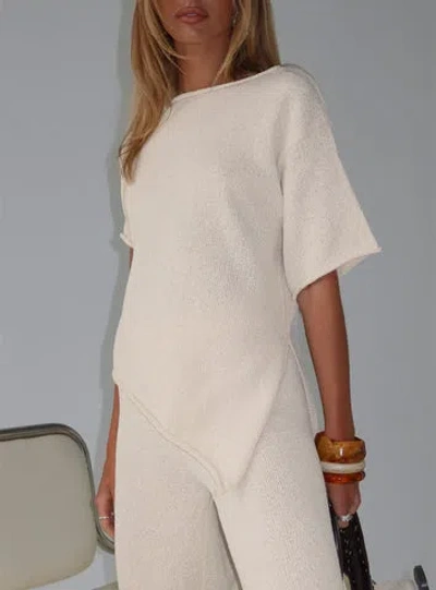 Princess Polly Lower Impact Amelise Knit Poncho In Sand