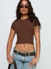 Princess Polly Lower Impact Baseline Scoop Rib Tee