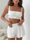 Princess Polly Lower Impact Batson Set In White