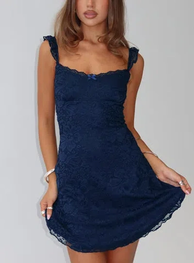 Princess Polly Lower Impact Beacall Mini Dress In Blue