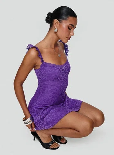 Princess Polly Lower Impact Beacall Mini Dress In Purple