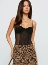 Princess Polly Lower Impact Best Idea Sheer Bodysuit
