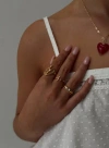 Princess Polly Lower Impact Better Together Ring Set In Gold