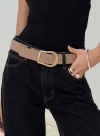 Princess Polly Lower Impact Breslin Belt In Washed Brown
