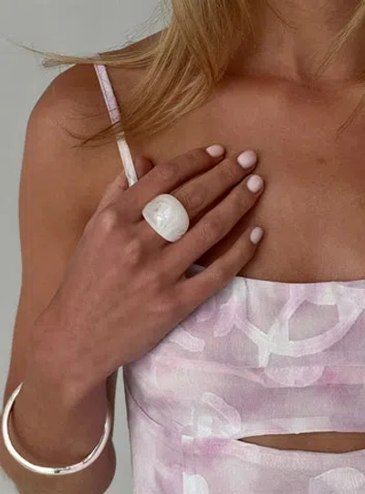 Princess Polly Lower Impact Britley Resin Ring In Transparent