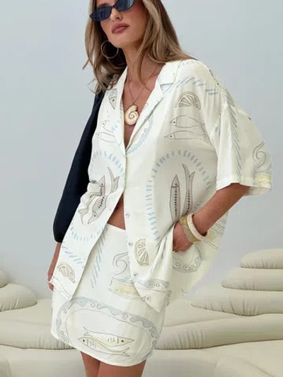 Princess Polly Lower Impact Caraliia Shirt In White