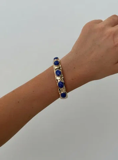 Princess Polly Lower Impact Carefree Days Bracelet In Gold / Blue