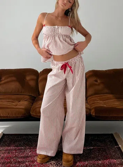 Princess Polly Lower Impact Chill Club Sleep Relaxed Pants In Multi