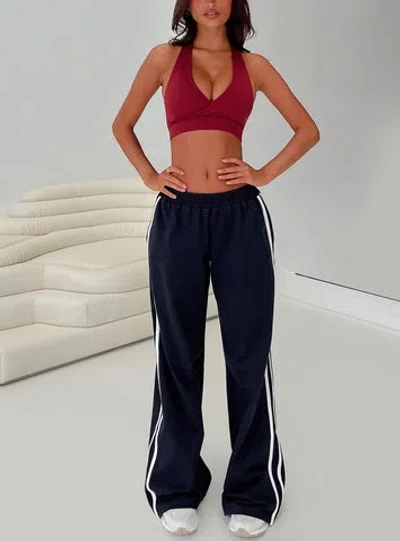 Princess Polly Lower Impact Circuit Track Pants In Navy