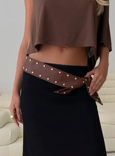 Princess Polly Lower Impact City Of Dreams Faux Leather Belt