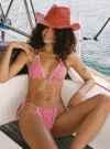 Princess Polly Lower Impact City Of Palms Triangle Bikini Bottoms In Red Gingham
