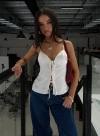 Princess Polly Lower Impact City Scene Top In White