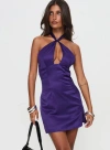 PRINCESS POLLY LOWER IMPACT CLEODORA HALTER MINI DRESS