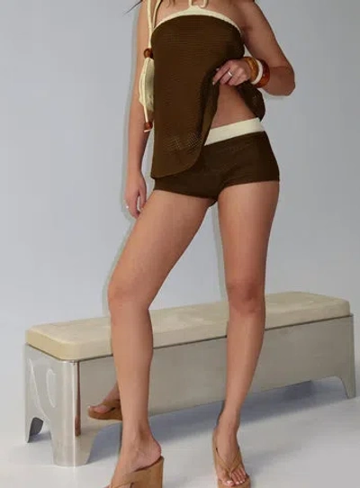 Princess Polly Lower Impact Contradiction Knit Shorts