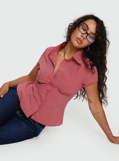 Princess Polly Lower Impact Cottesloe Blouse Top In Multi