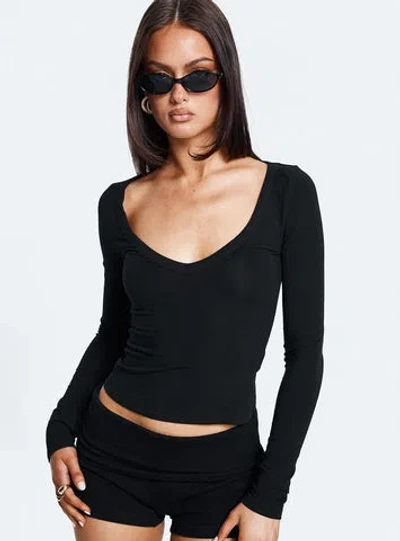 Princess Polly Lower Impact Count Me In Long Sleeve Top