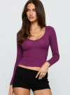 Princess Polly Lower Impact Count Me In Long Sleeve Top