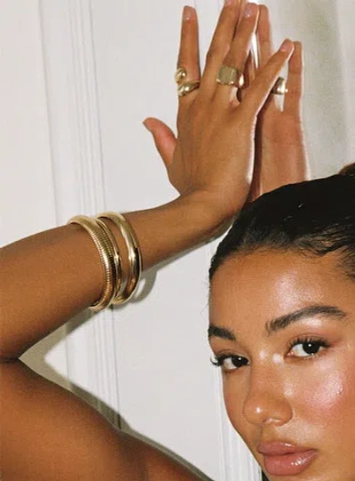 Princess Polly Lower Impact Dapperton Bangle Set Gold