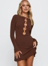 PRINCESS POLLY LOWER IMPACT DEJONGE RING MINI DRESS