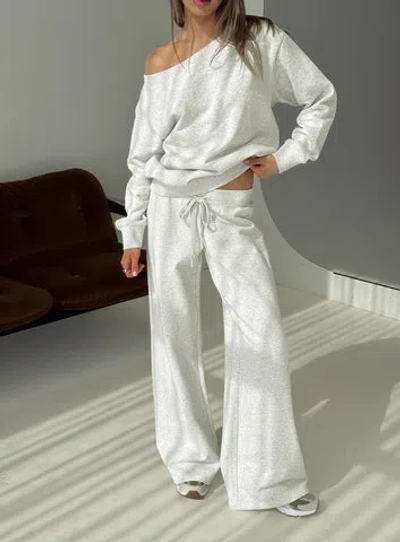 Princess Polly Lower Impact Dodie Wide Leg Pants In Gray