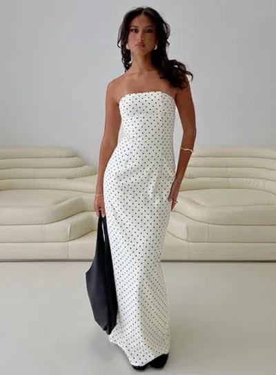 Princess Polly Lower Impact Dovie Linen Blend Strapless Midi Dress