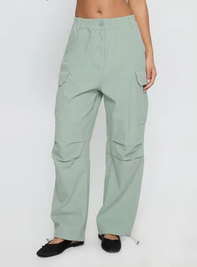 Princess Polly Lower Impact Elanthea Cargo Pants In Green