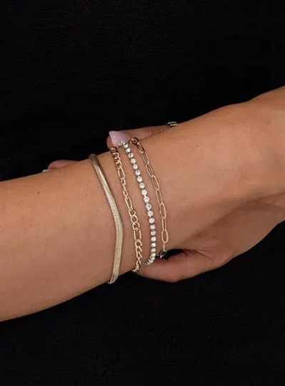 Princess Polly Lower Impact Esmerie Bracelet Set In Gold