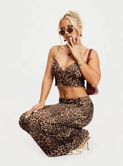 Princess Polly Lower Impact Exuberant Set In Leopard
