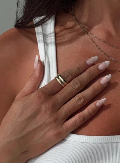 Princess Polly Lower Impact Family Ties Stacked Ring In Gold