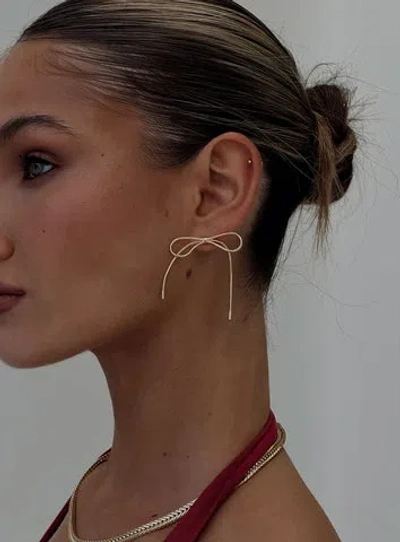Princess Polly Lower Impact Finnian Earrings Gold
