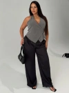 PRINCESS POLLY LOWER IMPACT FIRST PLACE LOW RISE SATIN PANT