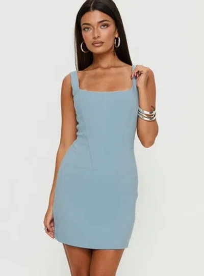 Princess Polly Lower Impact Gizela Corset Mini Dress In Blue