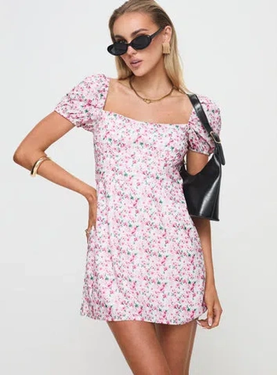 Princess Polly Lower Impact Hollen Mini Dress In Pink