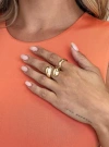 Princess Polly Lower Impact Hopes Up Ring Pack Gold In Gold