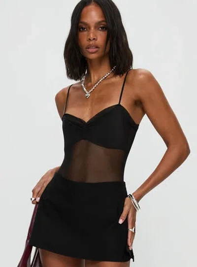 Princess Polly Lower Impact In The Club Bodysuit In Black