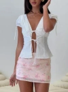 Princess Polly Lower Impact Incomparable Pleated Bust Top