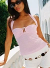 Princess Polly Lower Impact Isabetta Halter Top In Pink