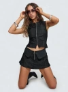 Princess Polly Lower Impact Isibel Skort In Black