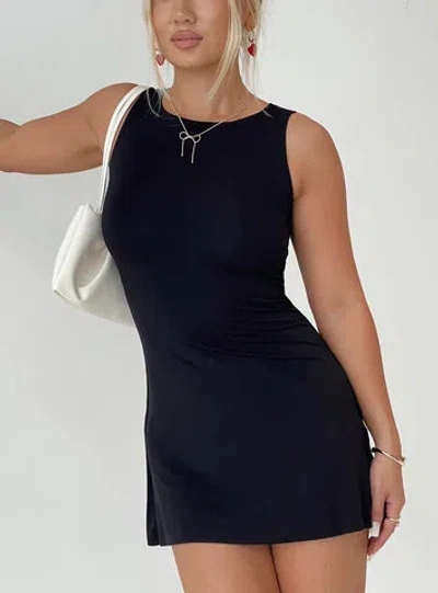 Princess Polly Lower Impact Karreey Mini Dress In Black