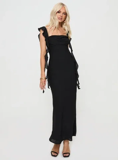 Princess Polly Lower Impact Lanai Maxi Dress In Black