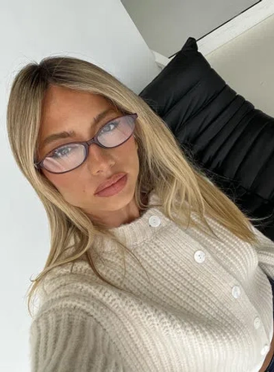 Princess Polly Lower Impact Life Begins Blue Light Glasses In Brown