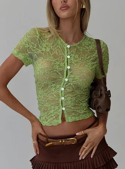 Princess Polly Lower Impact Lindy Button Up Sheer Top