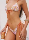 Princess Polly Lower Impact Love And Light Tie Side Bikini Bottoms In Multi Floral