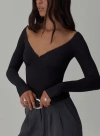 Princess Polly Lower Impact Loveydove Bodysuit In Black