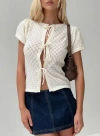 Princess Polly Lower Impact Mari Knit Top In Cream
