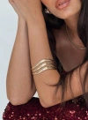 Princess Polly Lower Impact Midnight In Paris Cuff In Gold